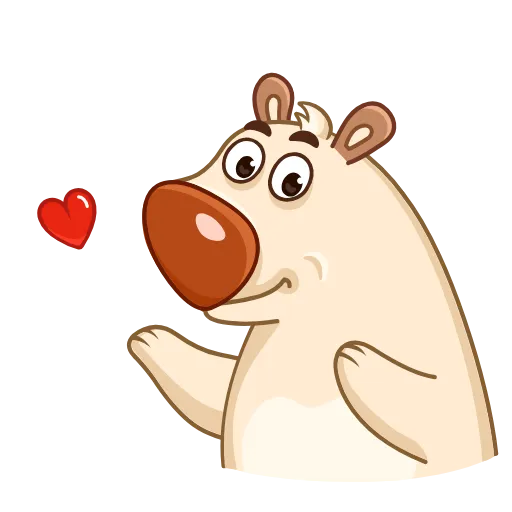 😘 Стикер «Chestnut the Bear» для Telegram