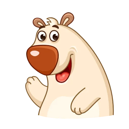 👋 Стикер «Chestnut the Bear» для Telegram