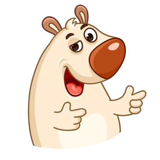 🕺 Стикер «Chestnut the Bear» для Telegram