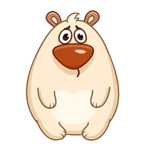 😔 Стикер «Chestnut the Bear» для Telegram
