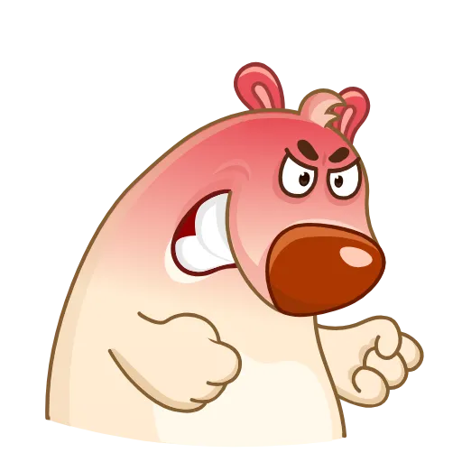 😡 Стикер «Chestnut the Bear» для Telegram