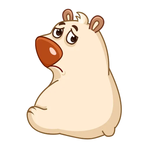 ☹️ Стикер «Chestnut the Bear» для Telegram
