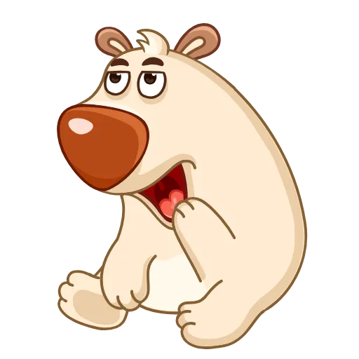 😒 Стикер «Chestnut the Bear» для Telegram