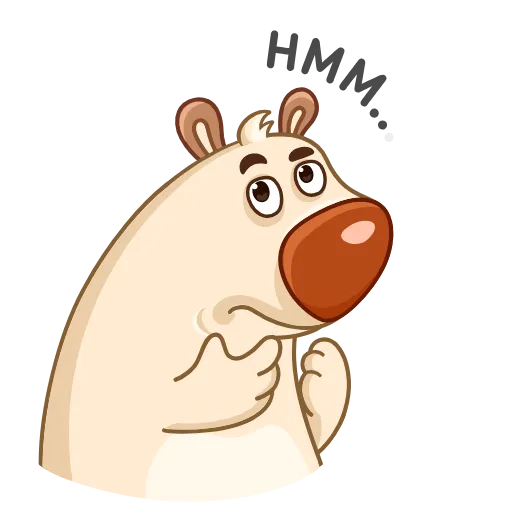 🤔 Стикер «Chestnut the Bear» для Telegram