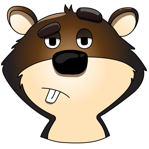 Стикерпак Mr.Beaver для Telegram