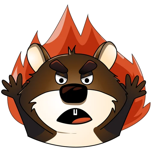 👿 Стикер «Mr.Beaver» для Telegram