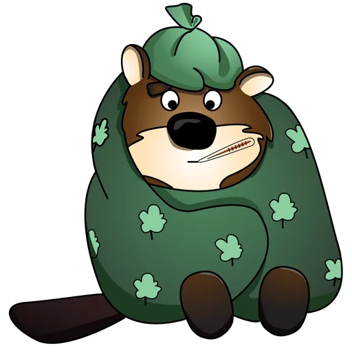 🤕 Стикер «Mr.Beaver» для Telegram