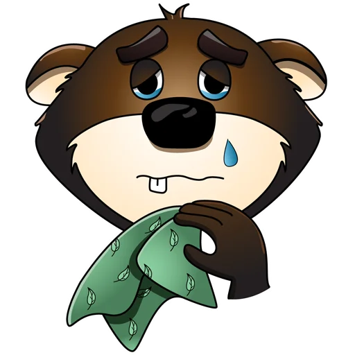 🤧 Стикер «Mr.Beaver» для Telegram