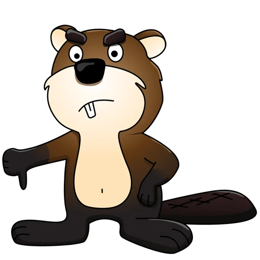 👎 Стикер «Mr.Beaver» для Telegram