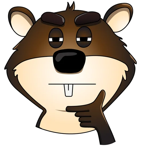 🤔 Стикер «Mr.Beaver» для Telegram