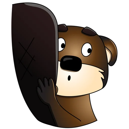 😰 Стикер «Mr.Beaver» для Telegram