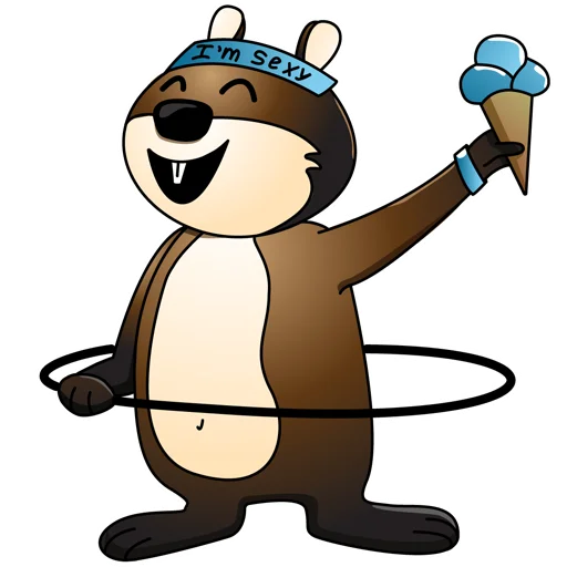 🍦 Стикер «Mr.Beaver» для Telegram