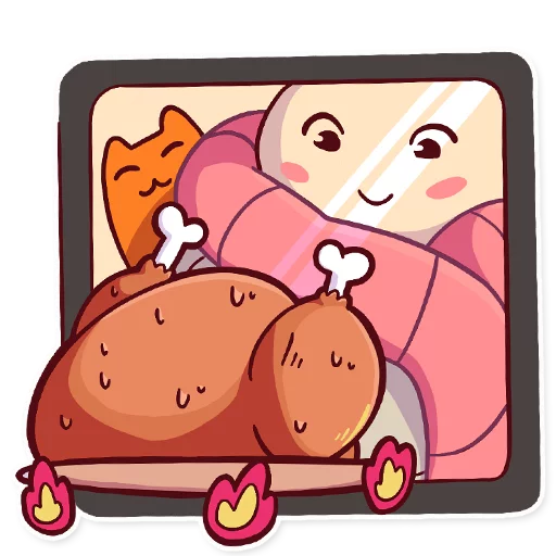 🍗 Стикер «Mr. Blanket» для Telegram