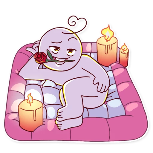 🌹 Стикер «Mr. Blanket» для Telegram