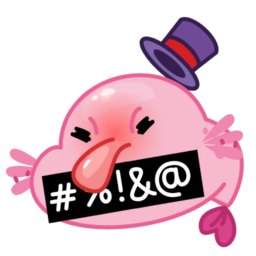 Стикер 36 🤨 Mr. Blob emoji