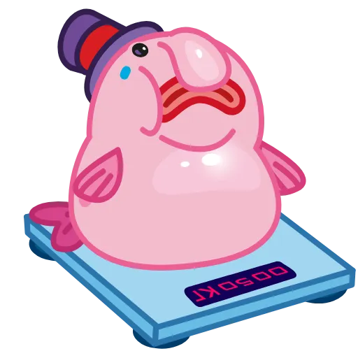 Стикер 5 🤨 Mr. Blob emoji