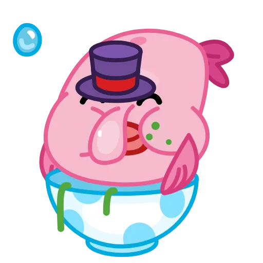 Стикер 18 🤨 Mr. Blob emoji