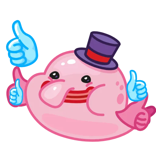 Стикер 19 🤨 Mr. Blob emoji