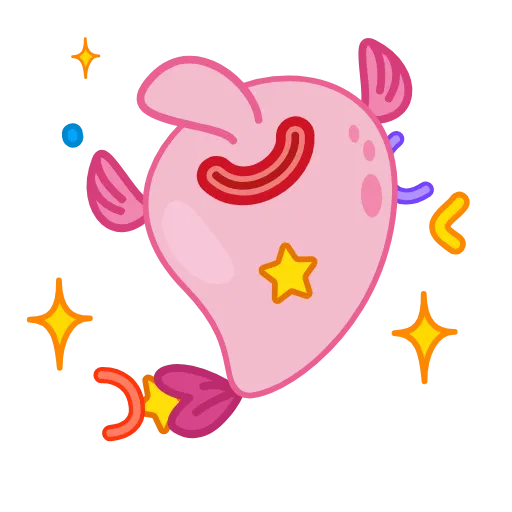 Стикер 6 🤨 Mr. Blob emoji