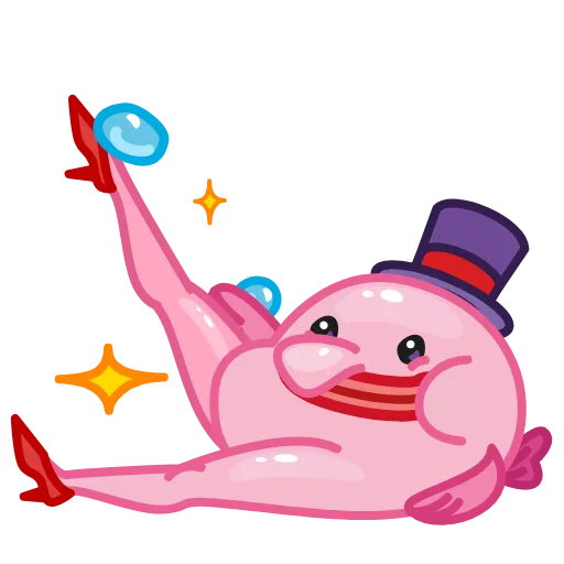 Стикер 37 🤨 Mr. Blob emoji