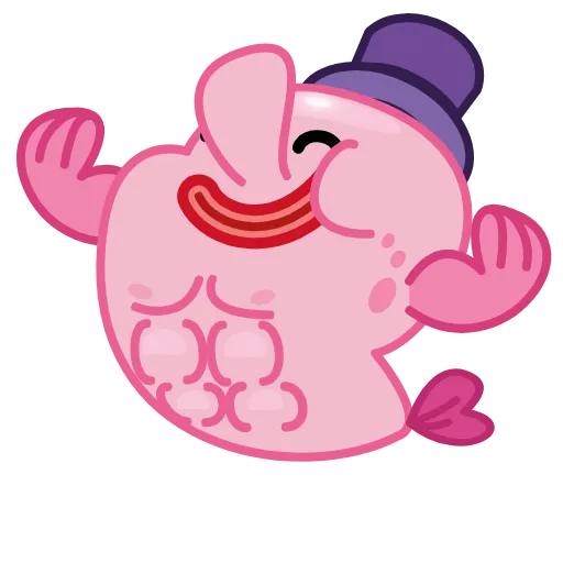 Стикер 17 🤨 Mr. Blob emoji