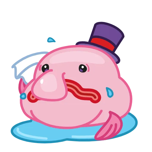 Стикер 35 🤨 Mr. Blob emoji