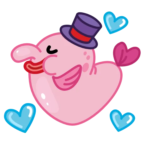 Стикер 3 🤨 Mr. Blob emoji
