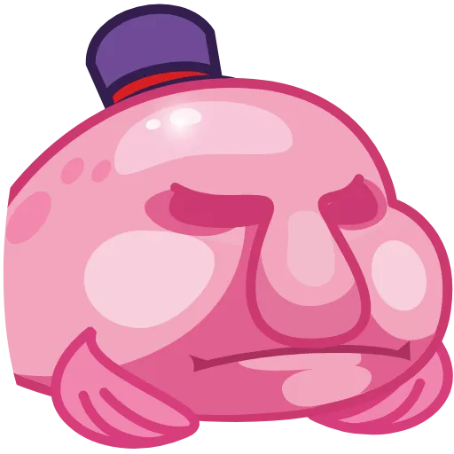 Стикер 27 🤨 Mr. Blob emoji
