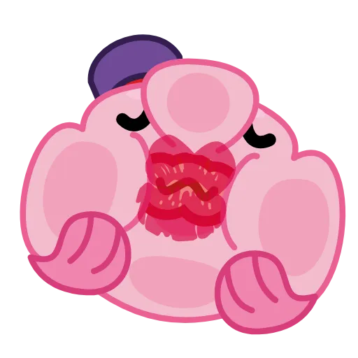 Стикер 12 🤨 Mr. Blob emoji