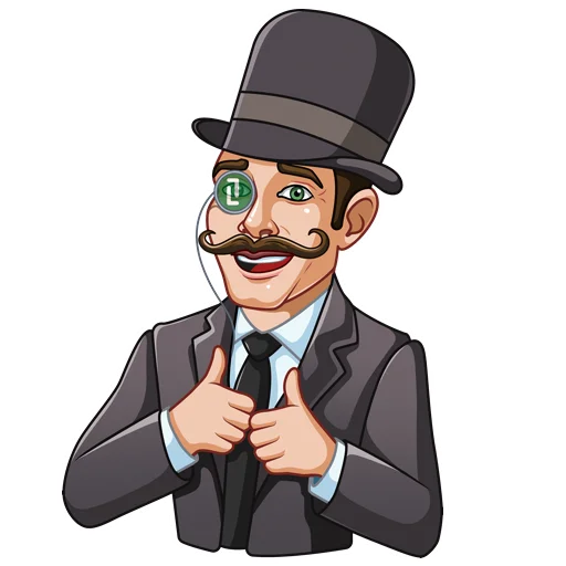 👍 Стикер «Mr.Brainy» для Telegram