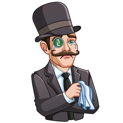 😥 Стикер «Mr.Brainy» для Telegram