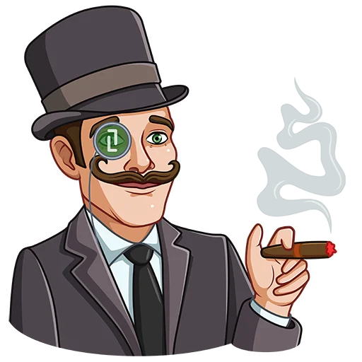 😊 Стикер «Mr.Brainy» для Telegram