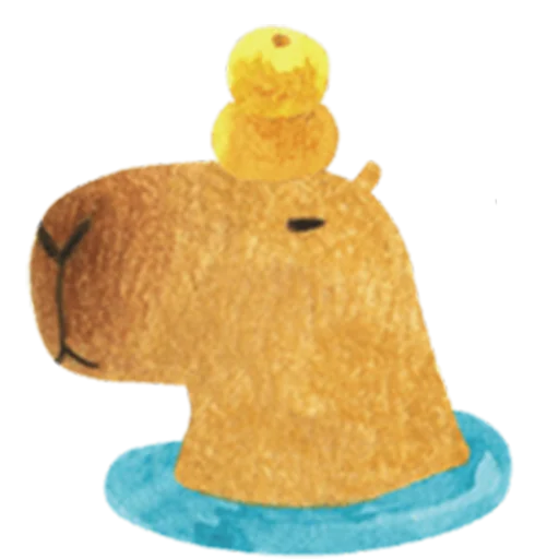 🛁 Стикер «Mr. Capybara» для Telegram