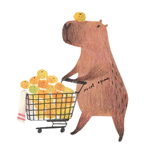 🛒 Стикер «Mr. Capybara» для Telegram