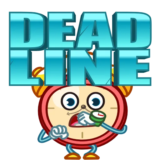 😫 Стикер «Deadline» для Telegram