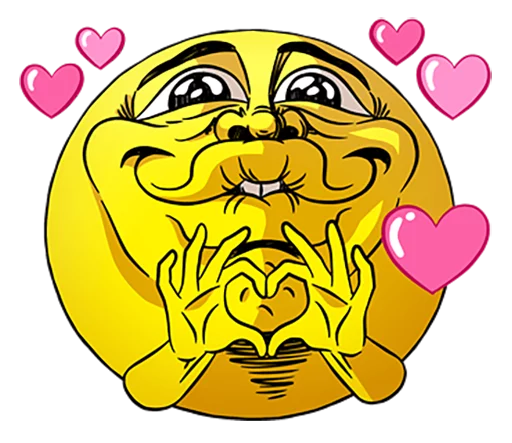 ❤ Стикер «Mr. Emoticon 10-14» для Telegram
