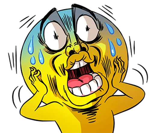 😰 Стикер «Mr. Emoticon 10-14» для Telegram