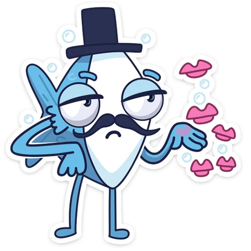 👄 Стикер «mr. Fish» для Telegram