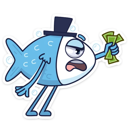 😠 Стикер «mr. Fish» для Telegram
