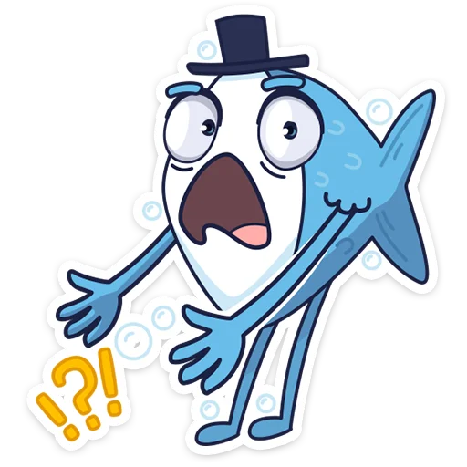 😱 Стикер «mr. Fish» для Telegram