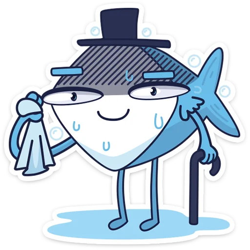 😰 Стикер «mr. Fish» для Telegram