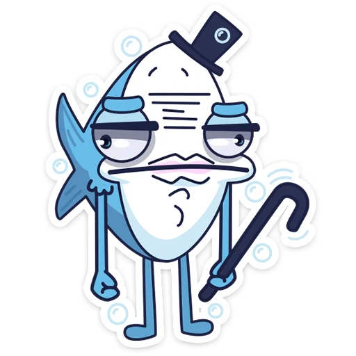 😕 Стикер «mr. Fish» для Telegram