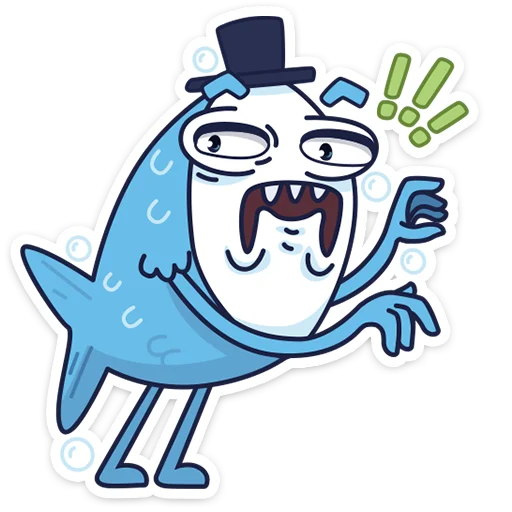 😨 Стикер «mr. Fish» для Telegram
