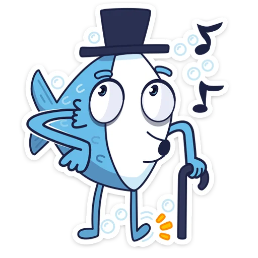 🙄 Стикер «mr. Fish» для Telegram