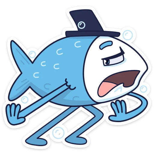✋ Стикер «mr. Fish» для Telegram
