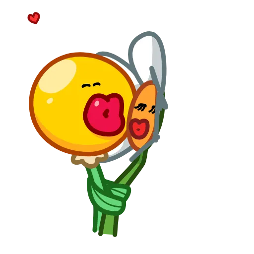 👩‍❤️‍💋‍👨 Стикер «Mr. Floret» для Telegram