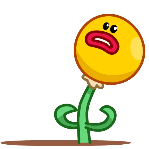 😨 Стикер «Mr. Floret» для Telegram