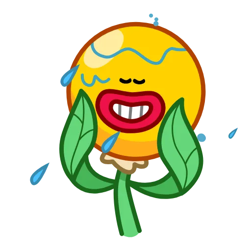 🤤 Стикер «Mr. Floret» для Telegram