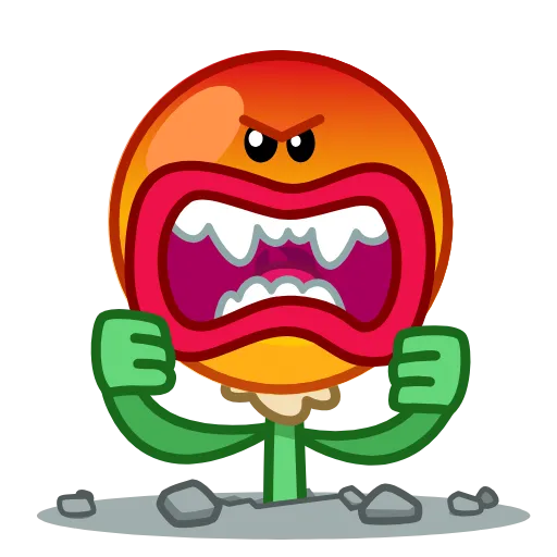 😡 Стикер «Mr. Floret» для Telegram