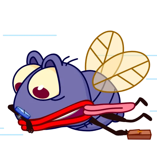 🏃‍♀️ Стикер «Fly Guy» для Telegram